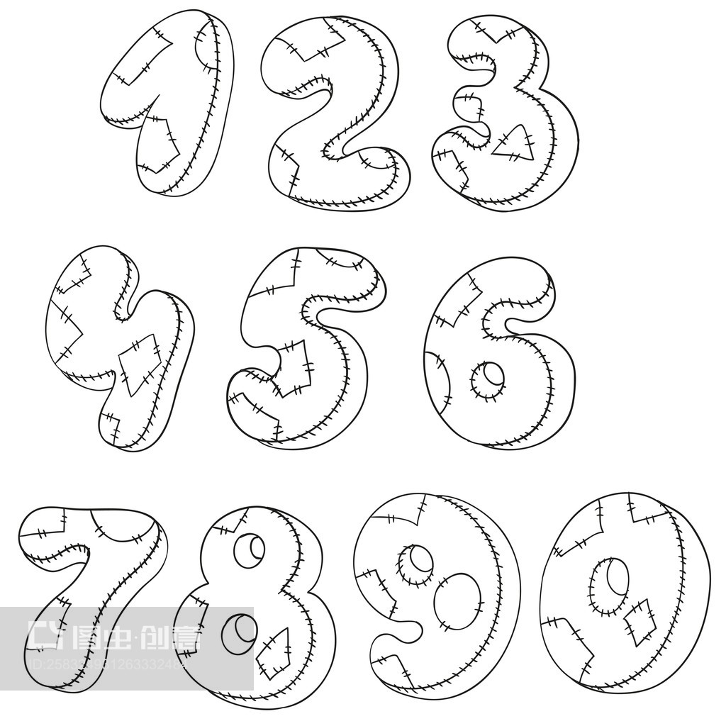 數(shù)字枕頭的平面設(shè)計(jì)美學(xué) 數(shù)字、形狀與舒適感的融合